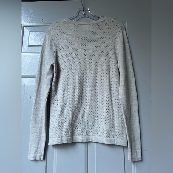 Nike Golf Vneck Merino Wool beige sweater size Medium - Picture 3 of 7